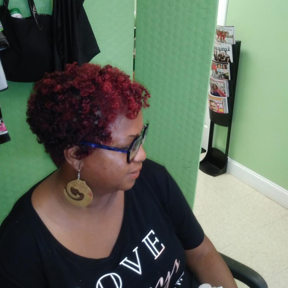 Natural hair smoothing treatment